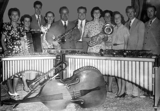 Dr. Greene with the Musicians of The Gospel Hour (around 1950)